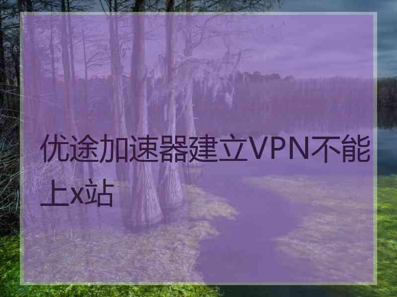 优途加速器建立VPN不能上x站