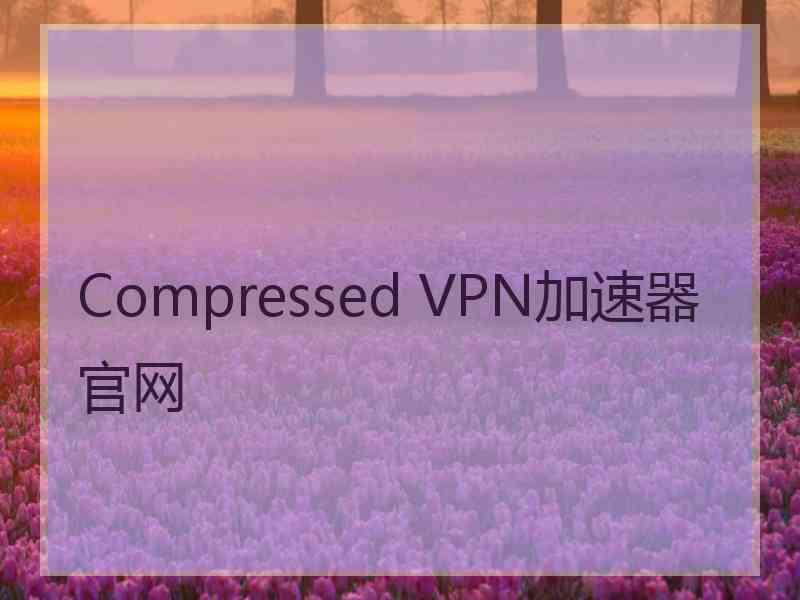 Compressed VPN加速器官网