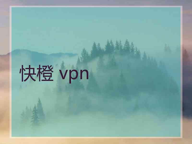 快橙 vpn