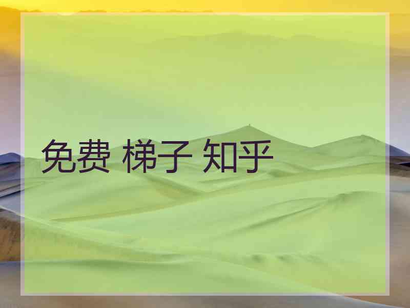 免费 梯子 知乎