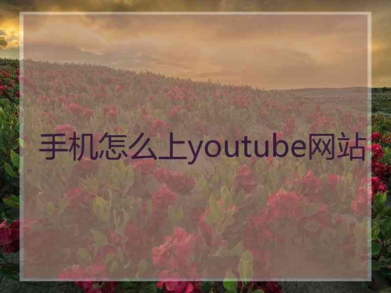 手机怎么上youtube网站