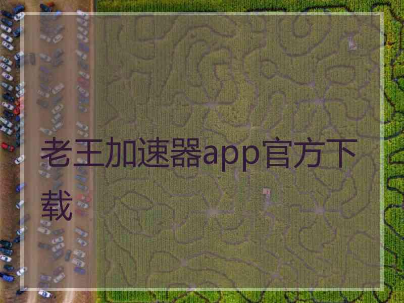 老王加速器app官方下载