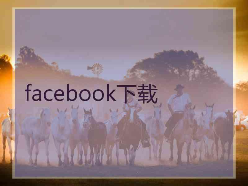 facebook下载