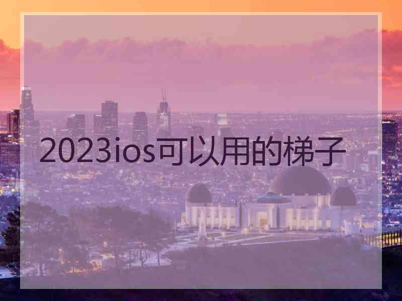 2023ios可以用的梯子