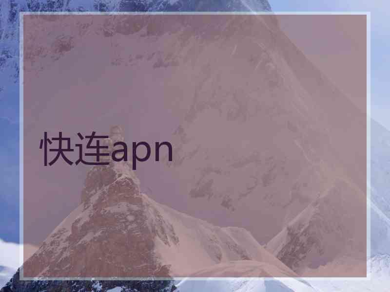 快连apn