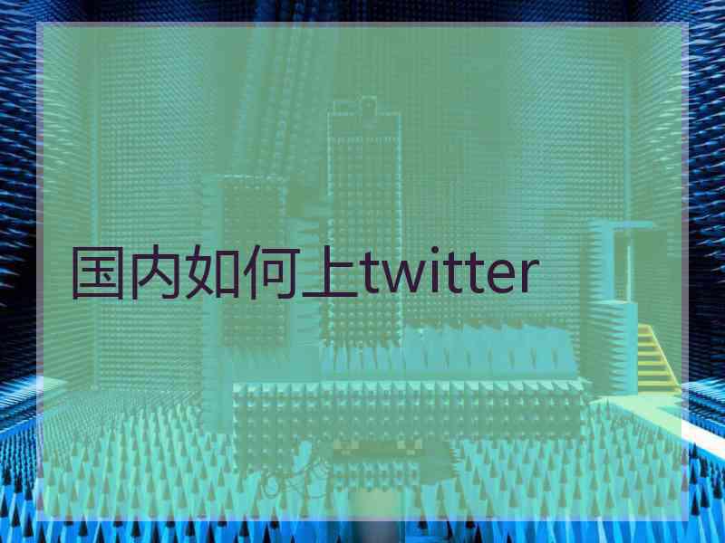 国内如何上twitter