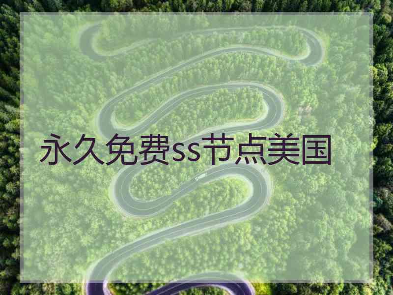 永久免费ss节点美国