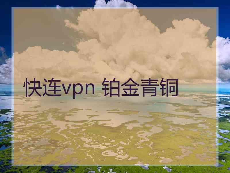 快连vpn 铂金青铜