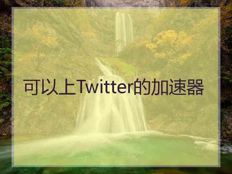 可以上Twitter的加速器