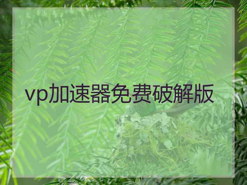 vp加速器免费破解版