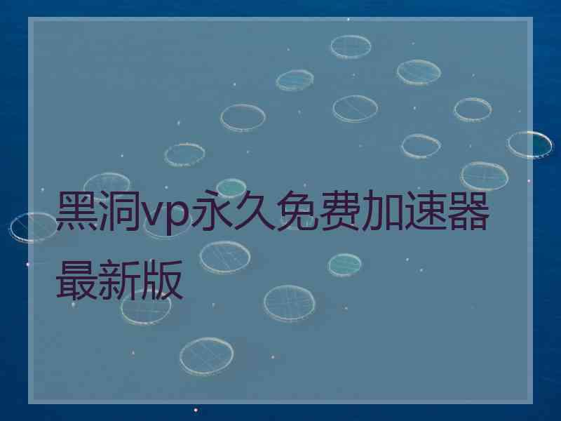 黑洞vp永久免费加速器最新版