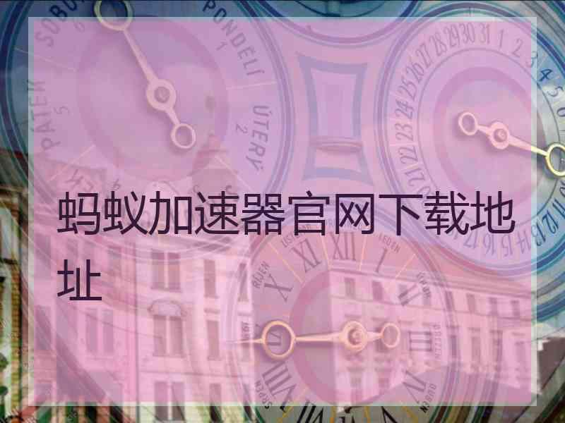 蚂蚁加速器官网下载地址