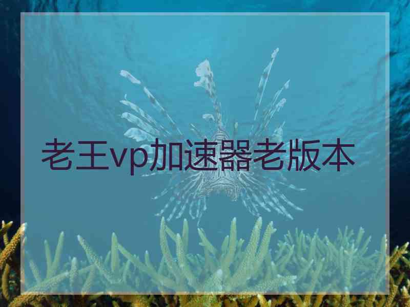 老王vp加速器老版本