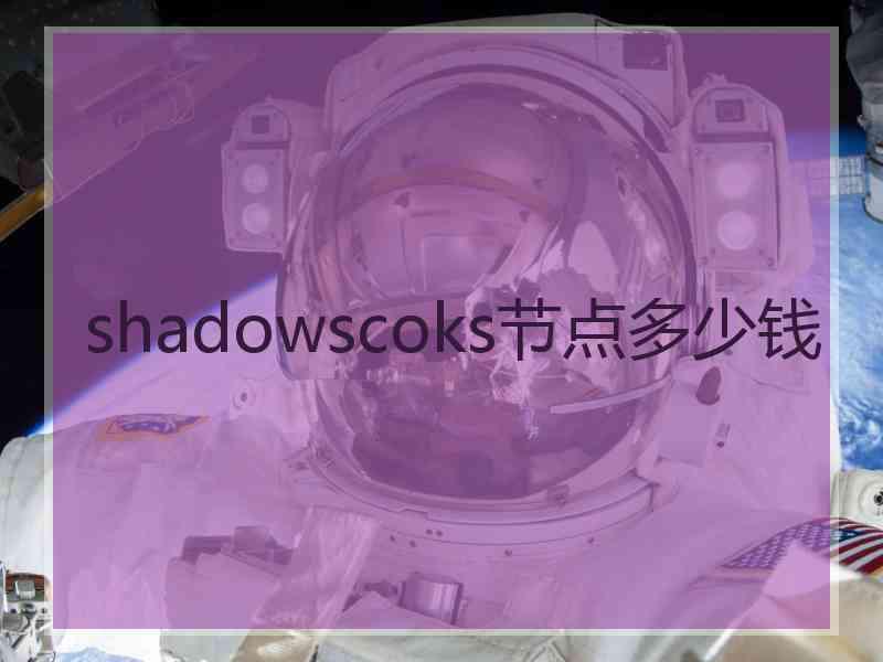 shadowscoks节点多少钱