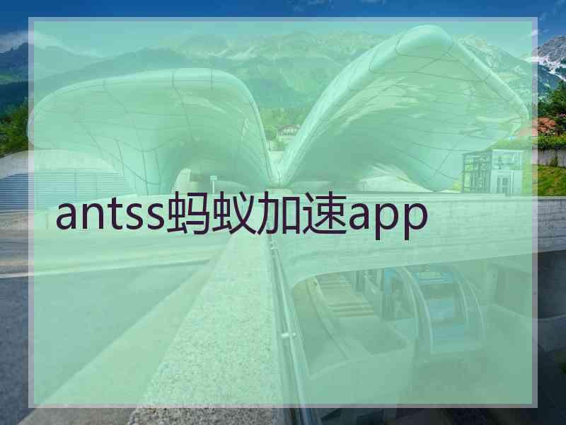 antss蚂蚁加速app