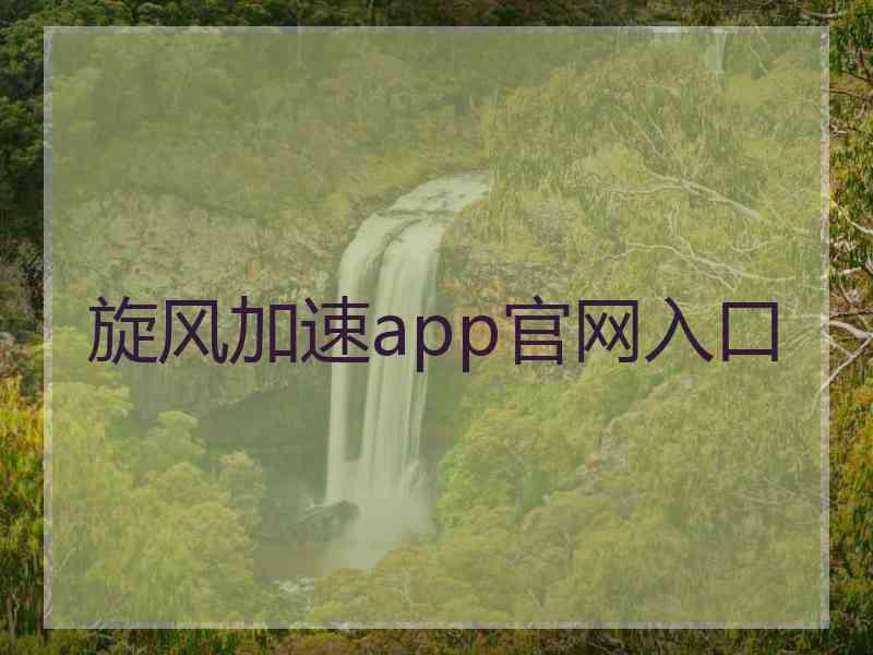 旋风加速app官网入口