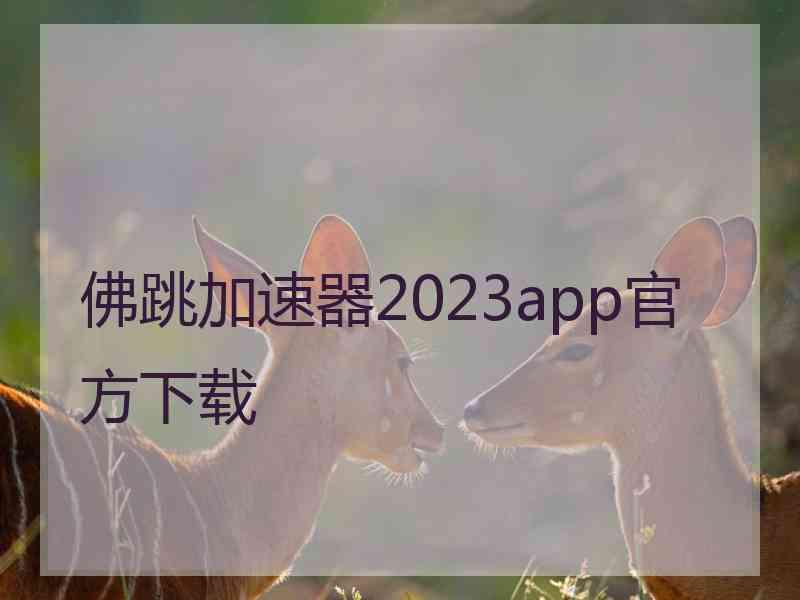 佛跳加速器2023app官方下载