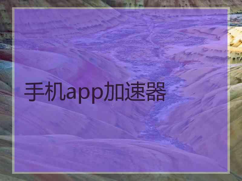 手机app加速器