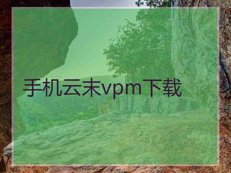 手机云末vpm下载