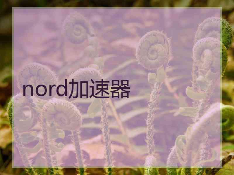 nord加速器