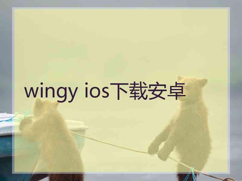 wingy ios下载安卓