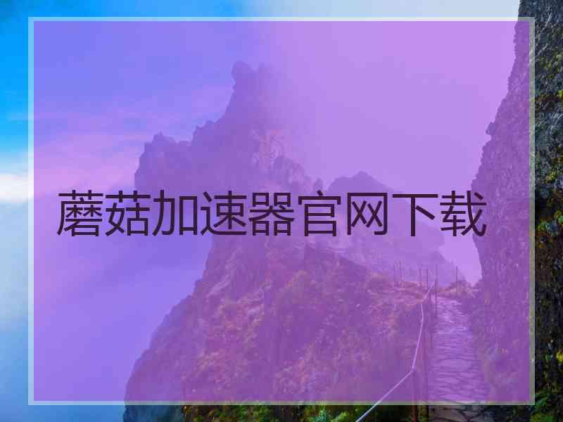 蘑菇加速器官网下载